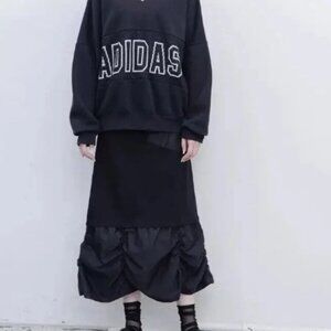 Adidas Adibreak Women’s Pullover Sweater – Black Small | V-Neck, Collegiate